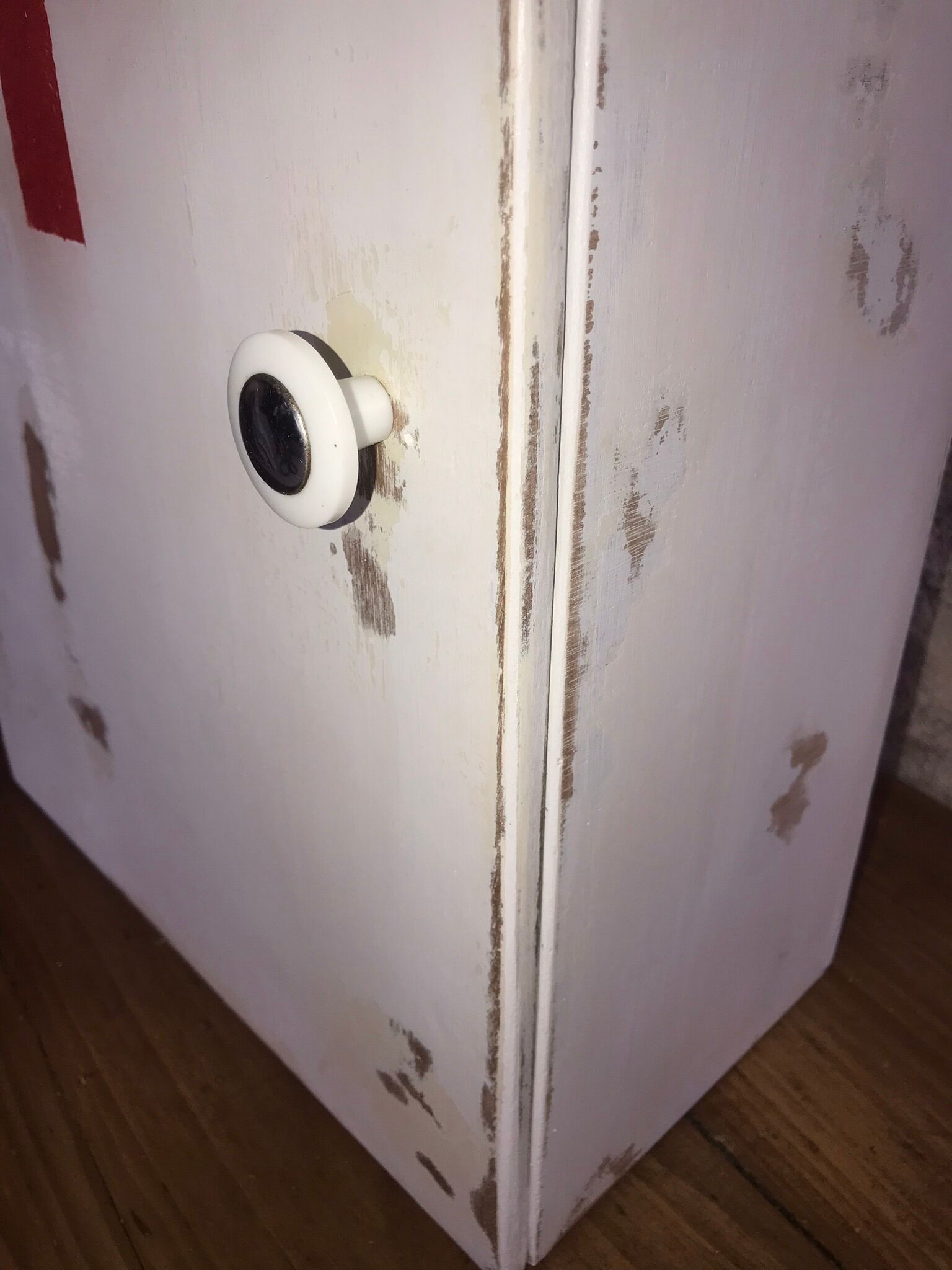 Wooden medicine cabinet