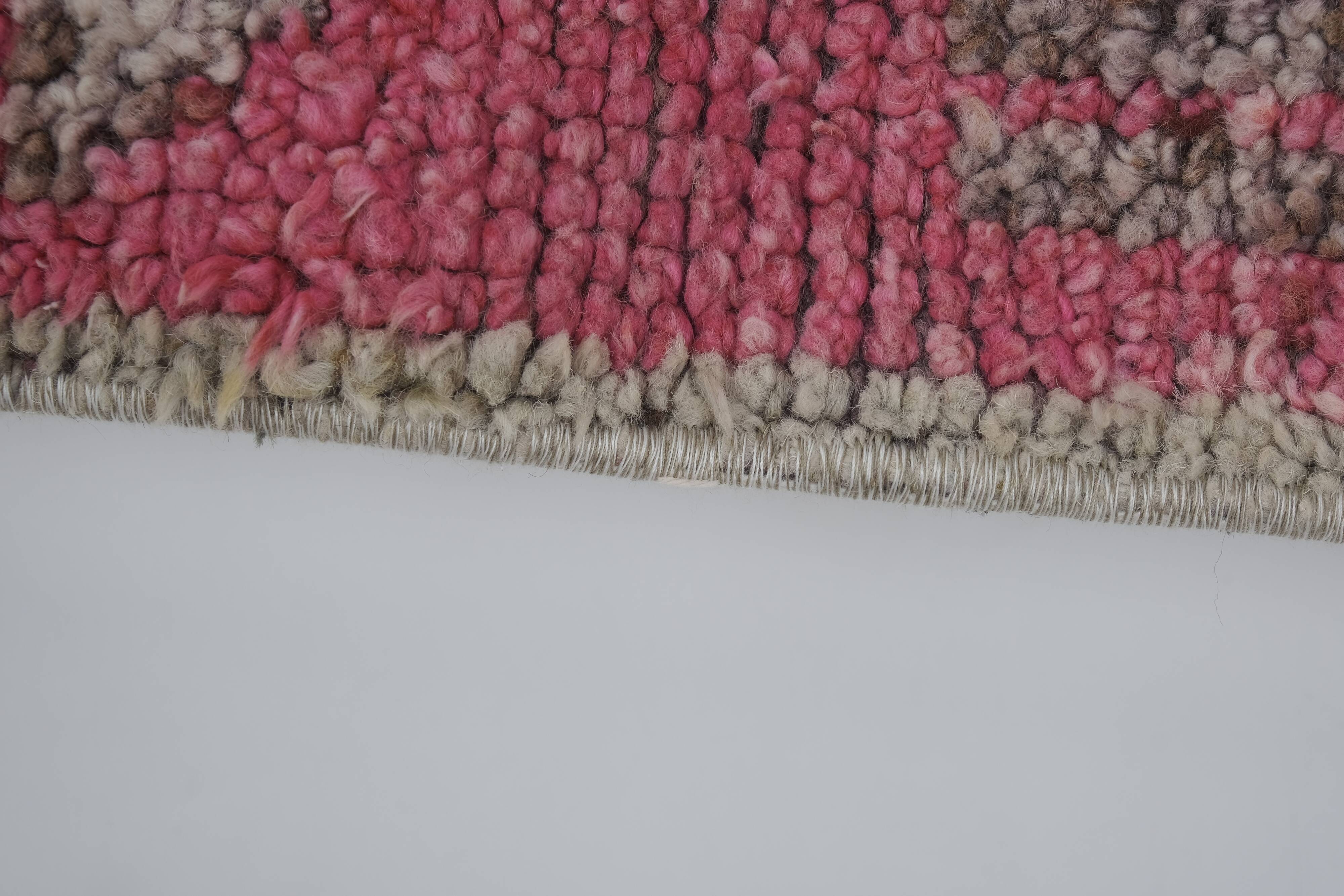 Vintage Turkish rug from Oushak, hand-woven 96x318 cm