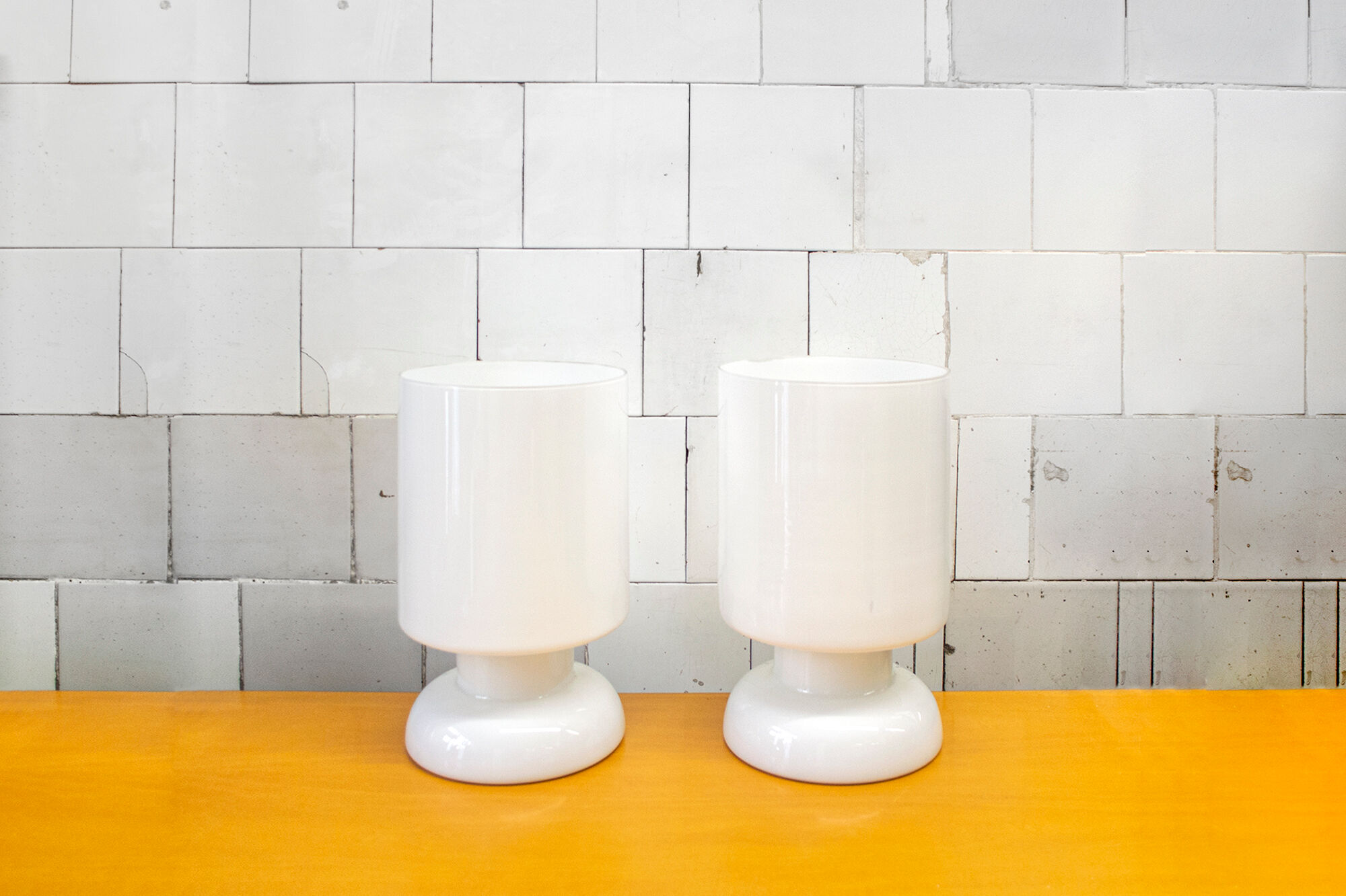 Italian table lamps in Murano Glass from Vistosi, 1970s