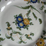 Italian decor floral faience plate