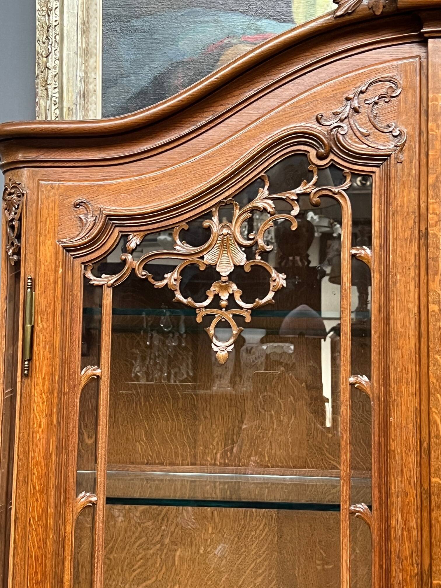 Regency style display cabinet.