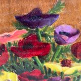 Oil on vintage panel