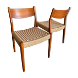 Pair of teak chairs