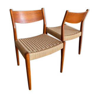 Paire de chaises en teck