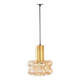 Mid-Century Modern Amber Bubble Glass Ceiling Light by Helena Tynell for Limburg, Germany, 1960s