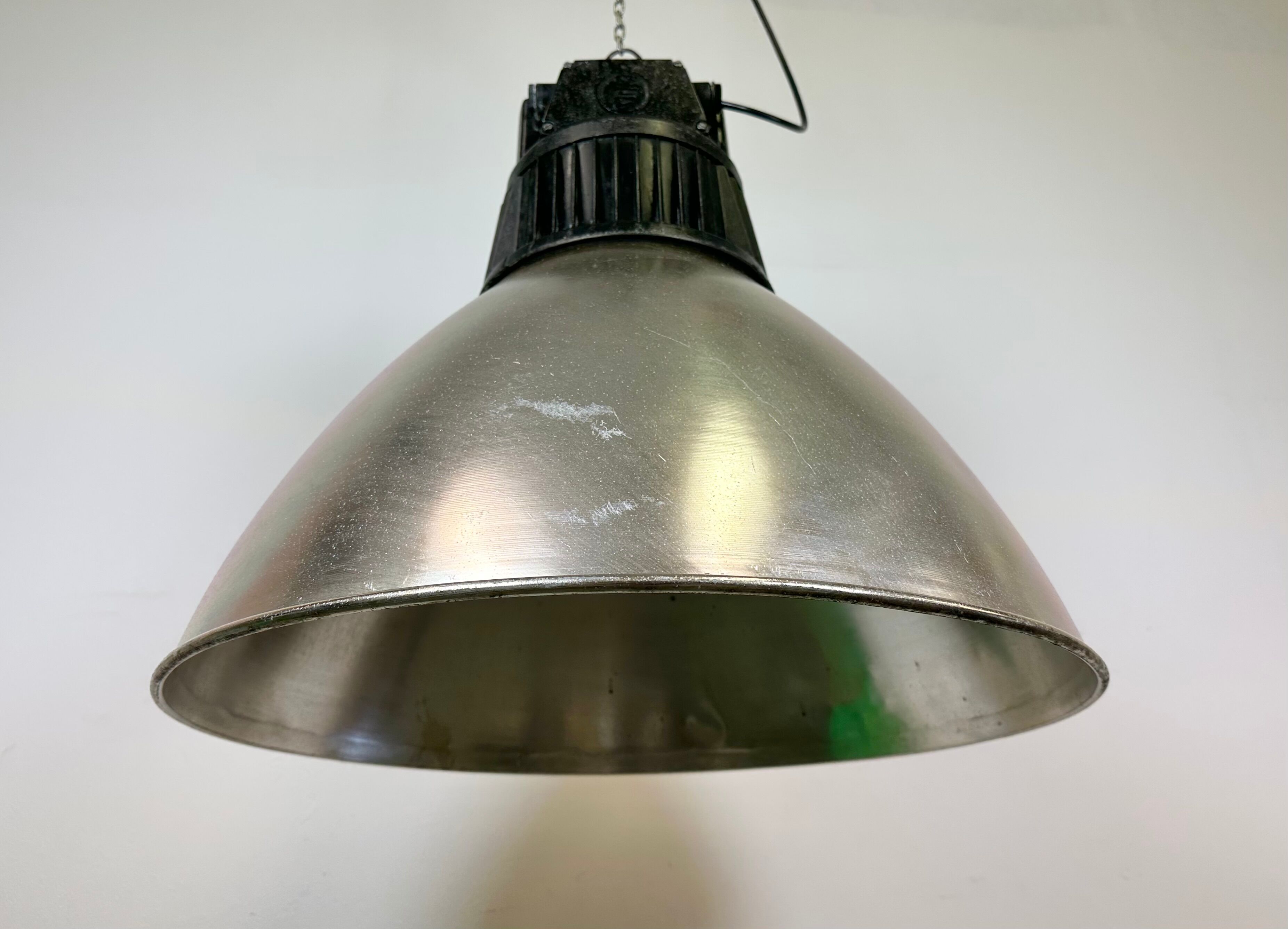 Large Industrial Aluminium Pendant Light from Elektrosvit, 1960s