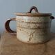 Puisaye stoneware teapot kettle pitcher signed Jean-Pierre Prud'homme