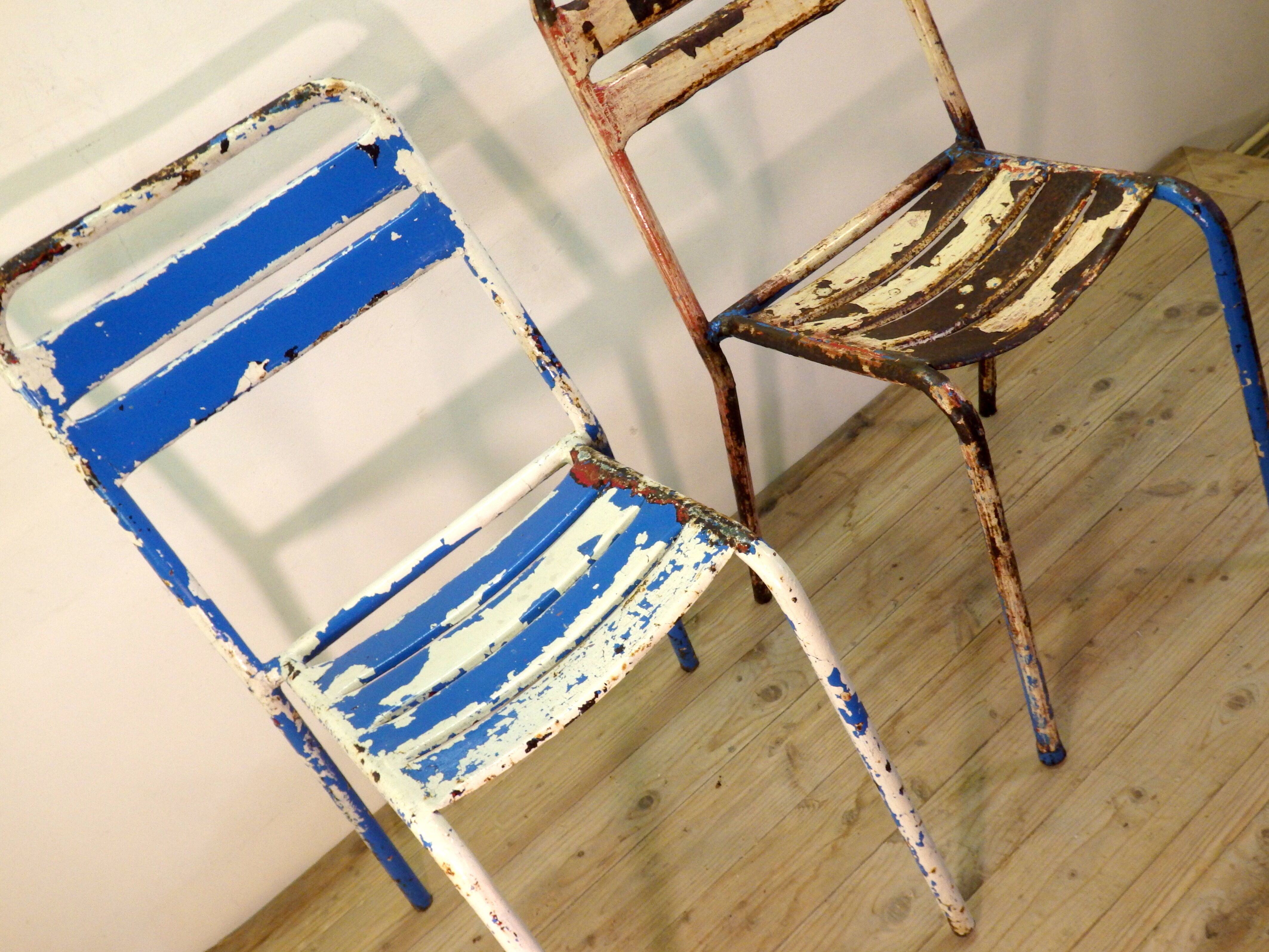 Duo de chaises métal Tolix