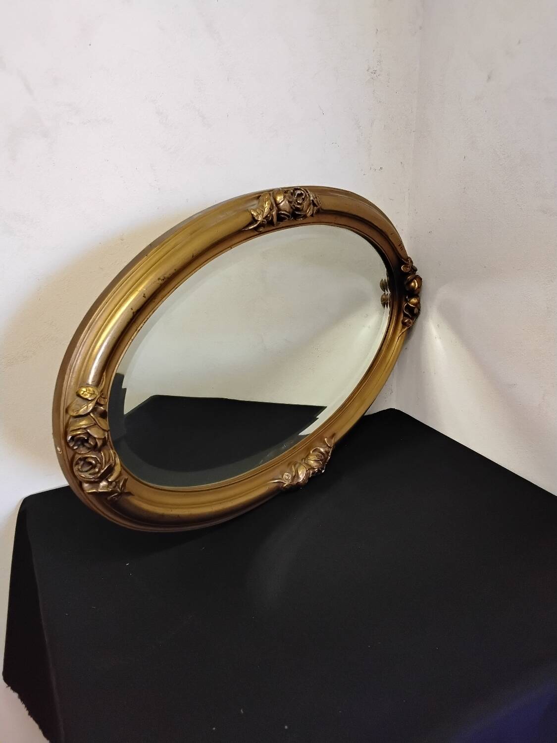Antique oval mirrors