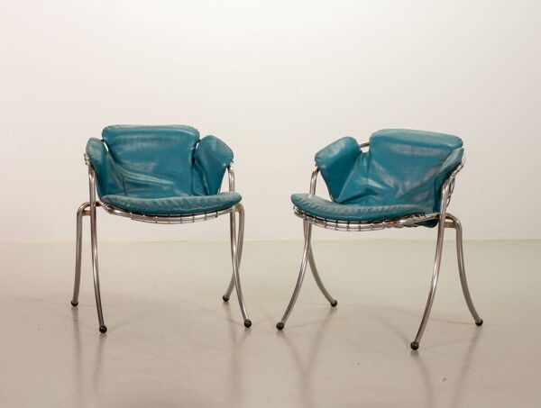 Chaises de salle à manger Gastone Rinaldi, modèle Lynn pour Rima, Italie, 19