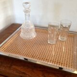 Set plexiglass and caning design 70 s