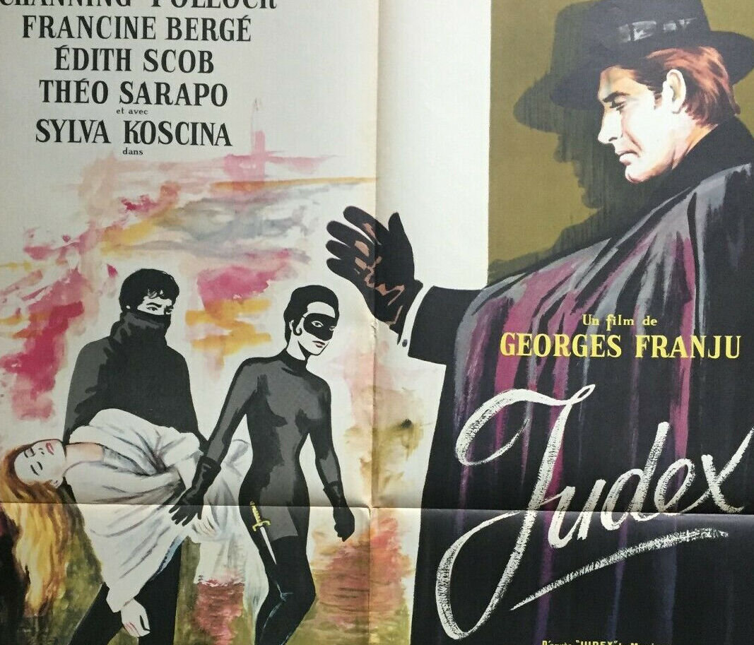 Cinema poster "Judex" Georges Franju 60x80cm 1963