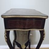 Travailleuse ou table à ouvrage en marqueterie d'époque Napoléon III