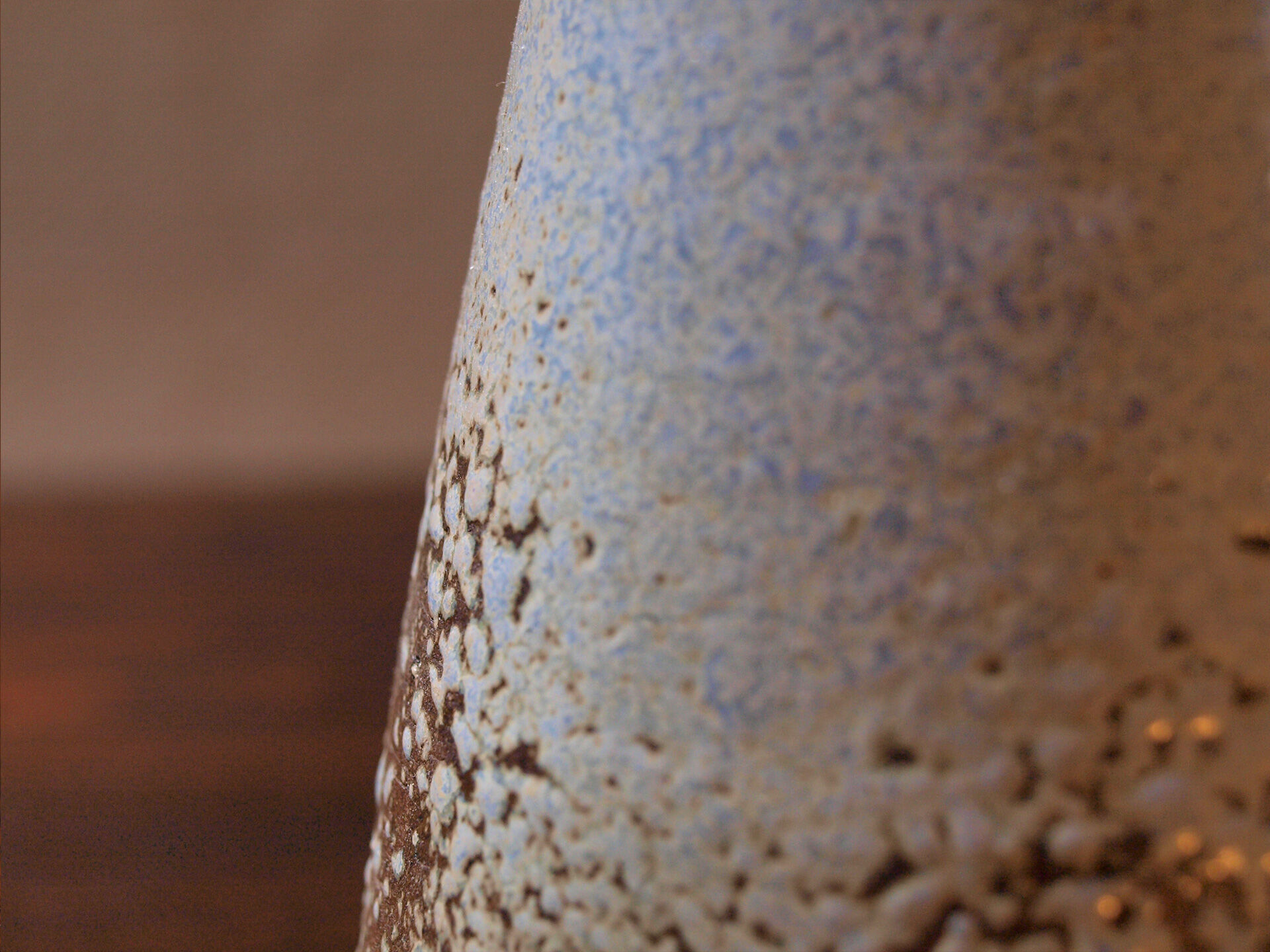 Brutalist diabolo vase by Joël Baudoin, 60s