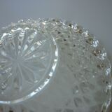 Lot de 5 coupelles en verre moulé