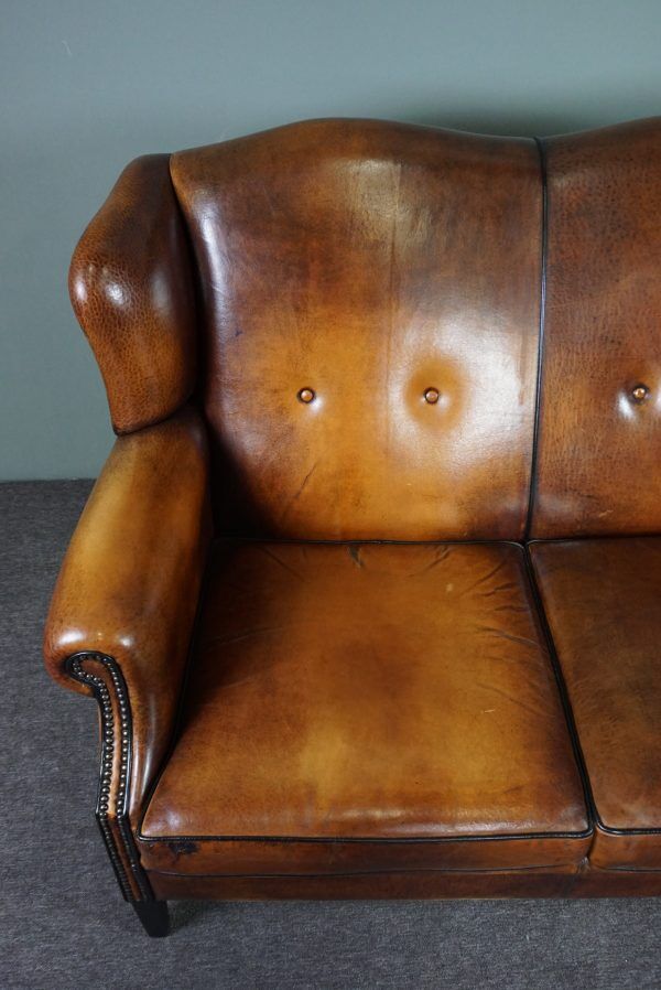 Comfortable 3-seater sheepskin sofa