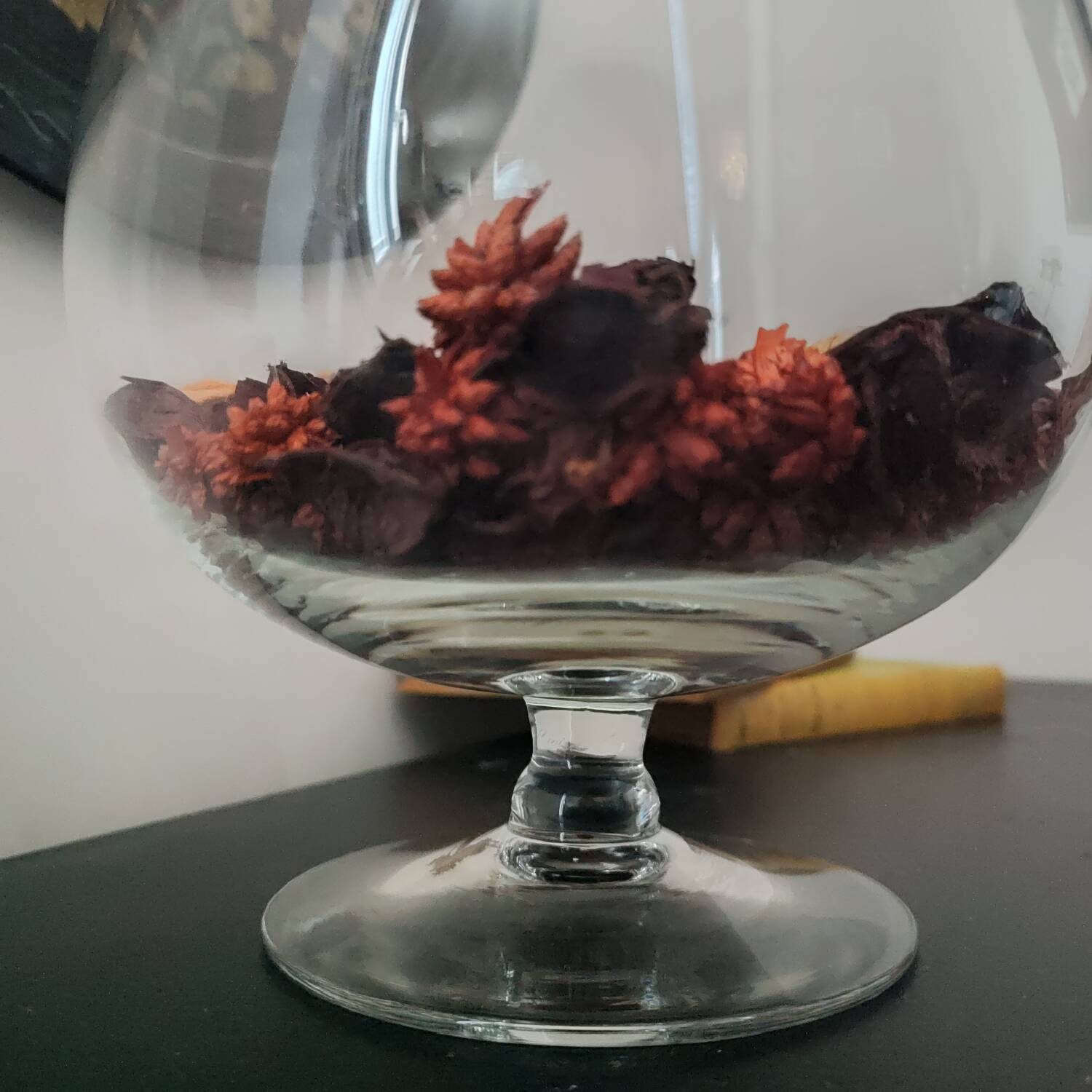Vase vintage forme verre à cognac
