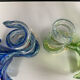 Pair of Murano glass paste candle holders