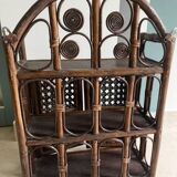 Rattan shelf
