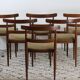 Ensemble de 6 chaises scandinaves vintage
