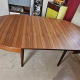 Scandinavian teak table with double butterfly extension 2 m by 1 m 20