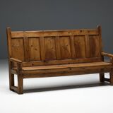 Rustic Travail Populaire Bench, France, 19th Century