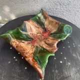 Vintage vallauris style glazed ceramic fruit cup