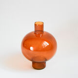 Amber round vase