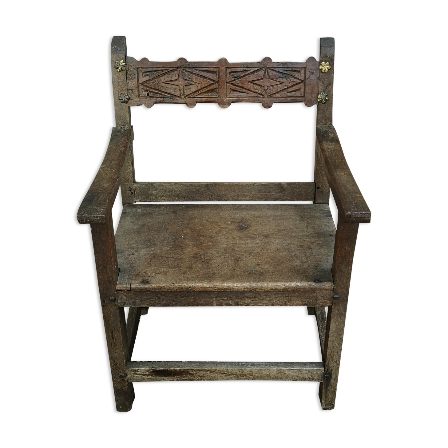 Traditional throne armchair