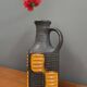 Brown and orange vase by Carstens model 7444-25  West Germany Pottery