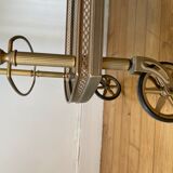 Rolling service gilded brass
