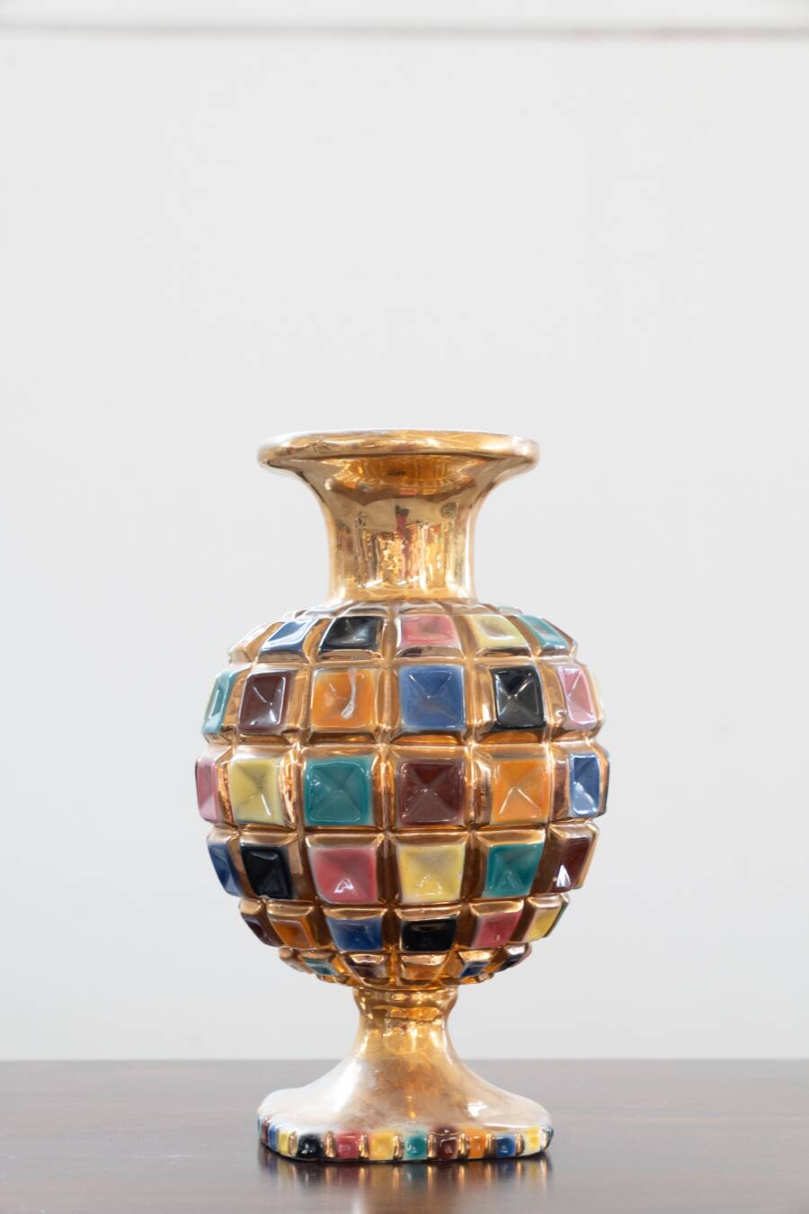 Colorful ceramic vase, 1960