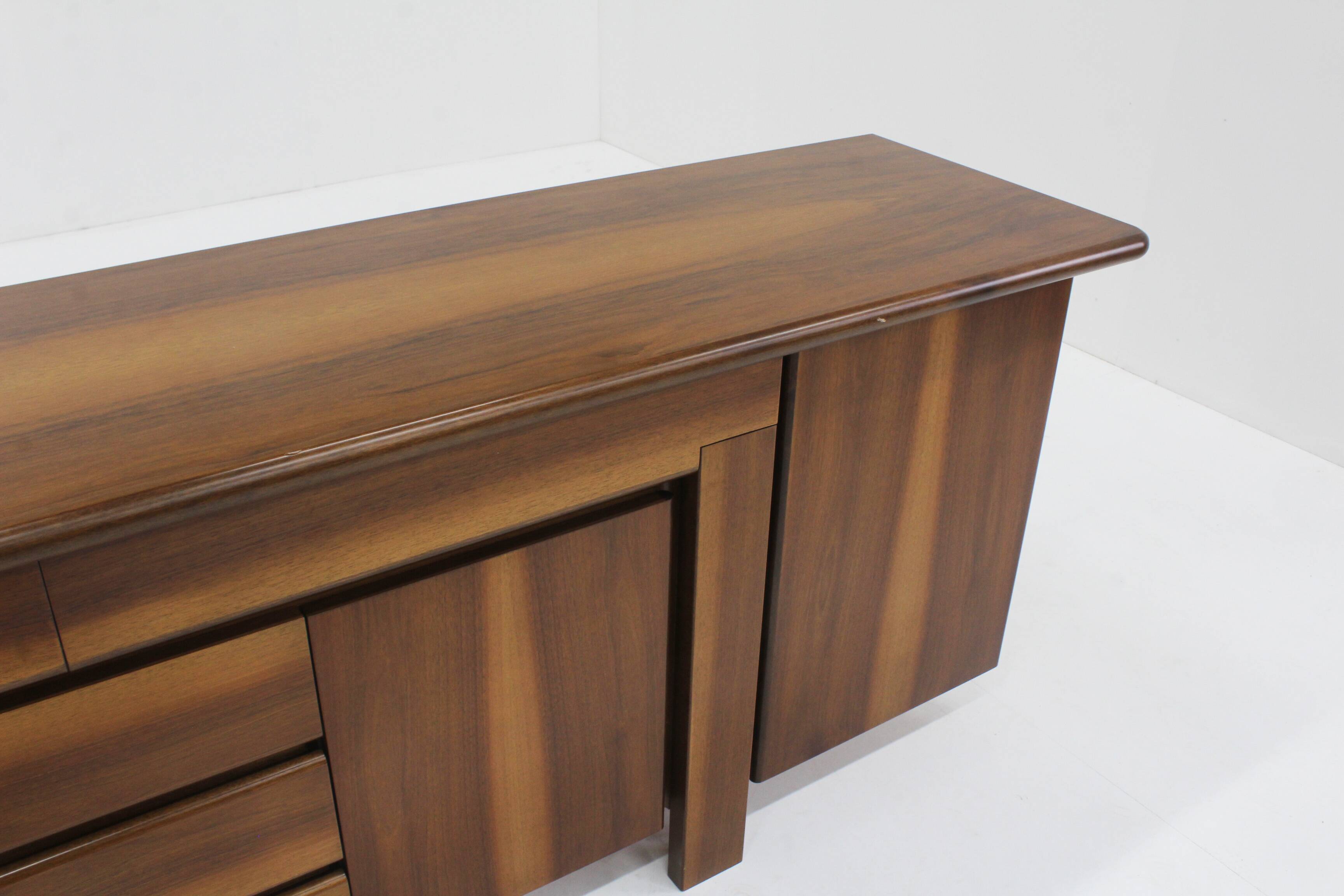 Vintage Italian walnut sideboard 1960s
