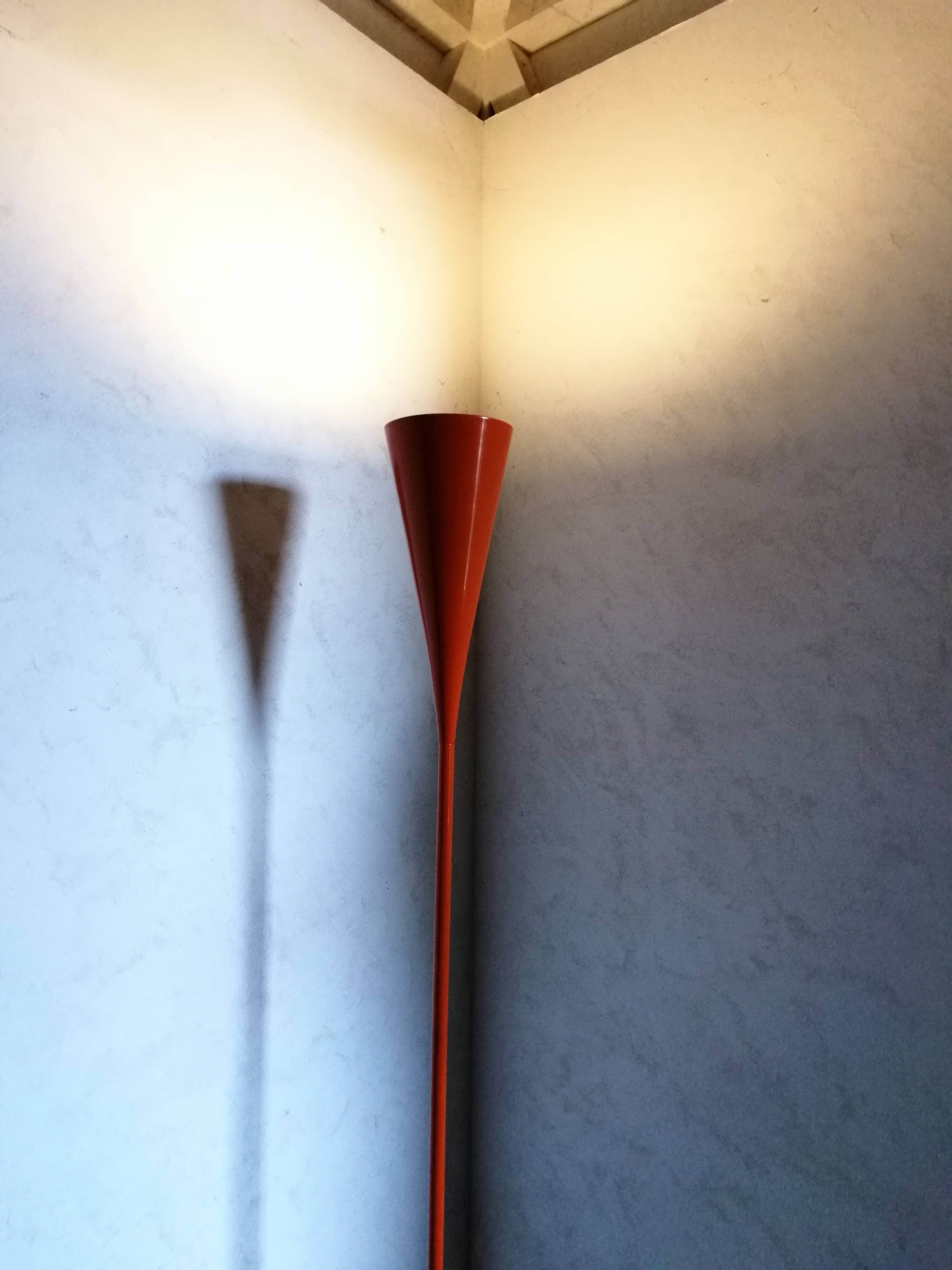 Vintage orange Mathias floor lamp