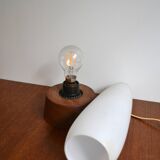 Scandinavian lamp Philips opaline teak
