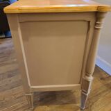 Commode en bois peint