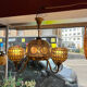 Chandelier 80s mosaic glass