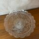 Glass fruit bowl on foot