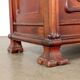 Antique Art Nouveau walnut buffet with decorations, Italy, 19th century.
