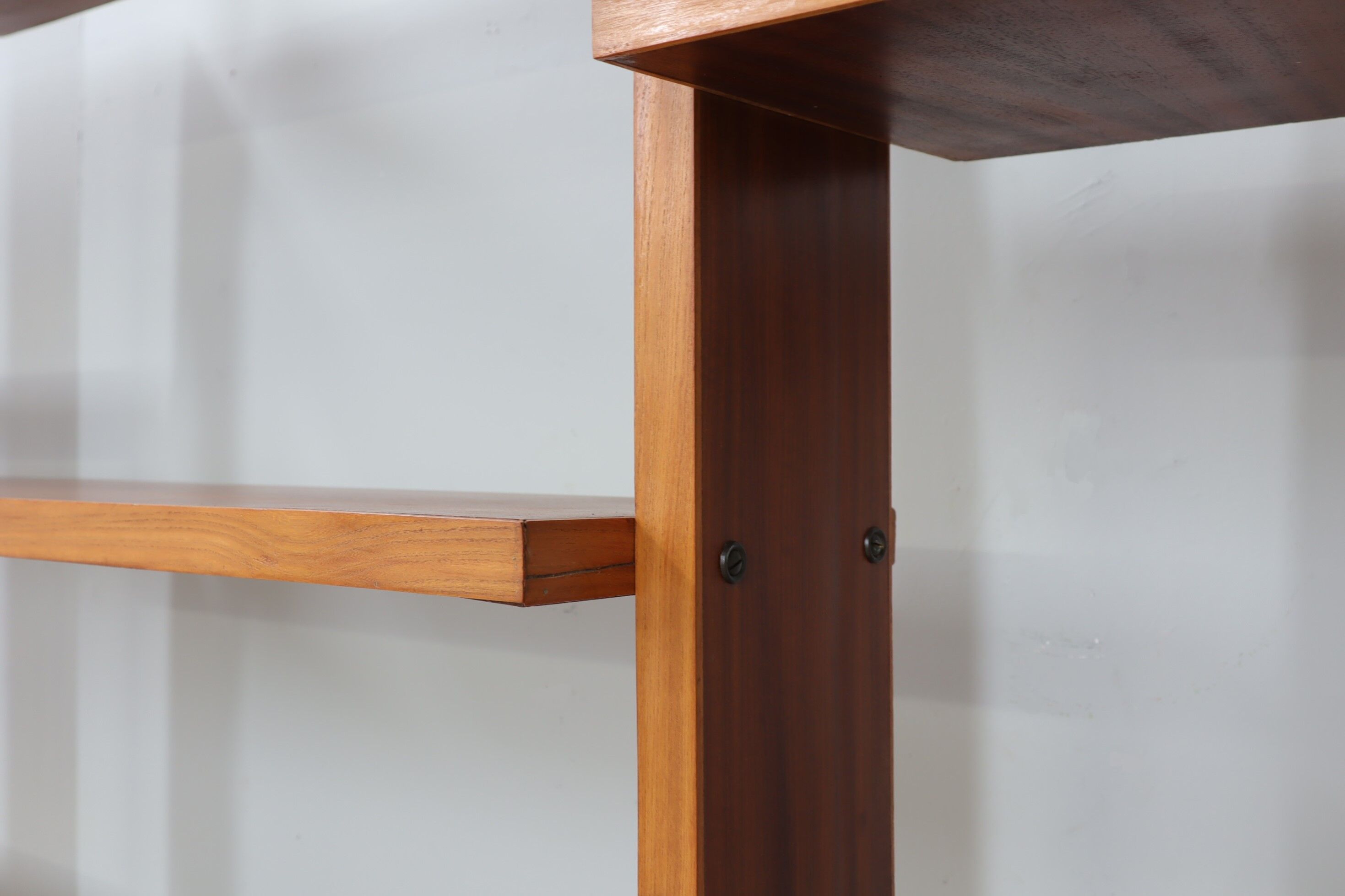 Mid century teak shelves bookcase 1960s