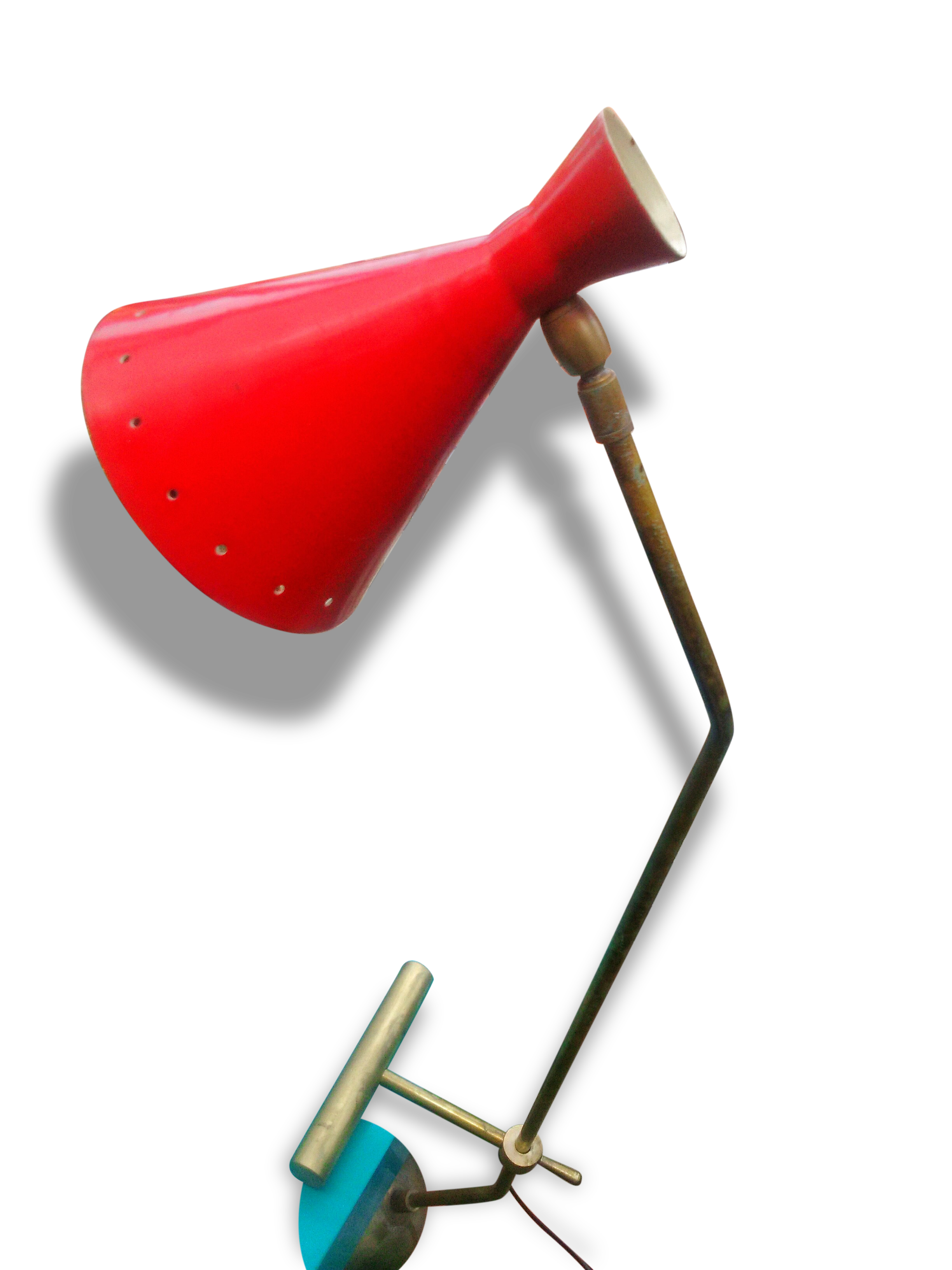 Desk lamp to counterbalance in the style of Italian creations of the 1950s