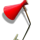 Lampe de bureau à contrepoids dans le style des créations italiennes des années 50