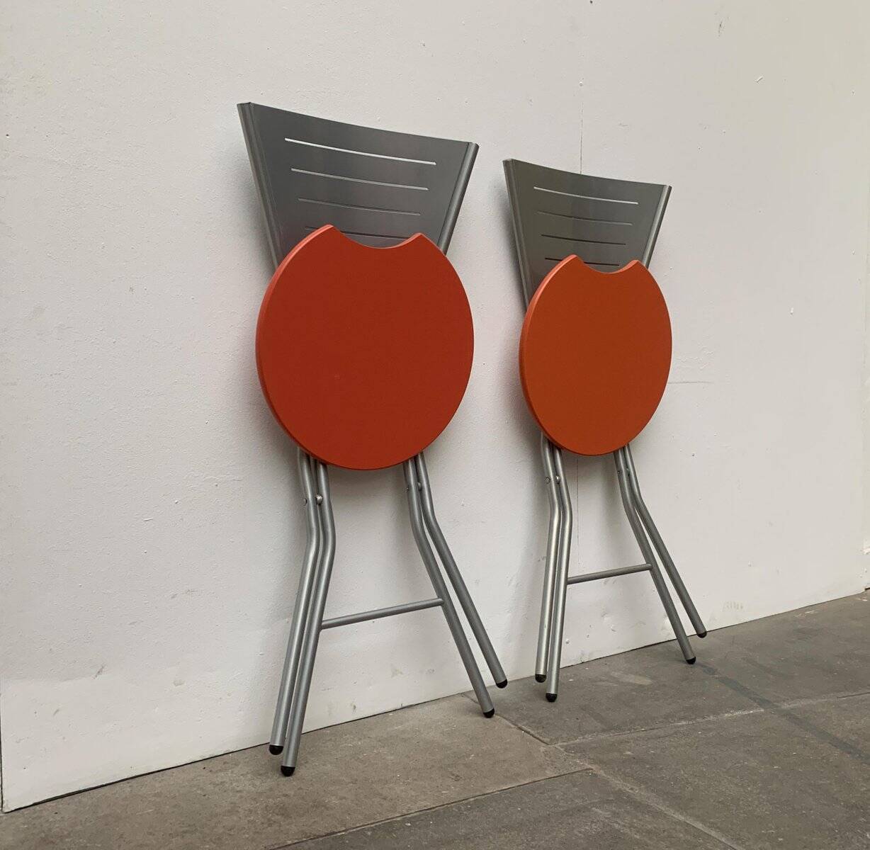 Set of postmodern folding chairs by Rutger Andersson