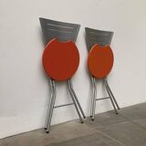 Set of postmodern folding chairs by Rutger Andersson