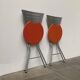 Ensemble de chaises pliantes postmodernes par Rutger Andersson