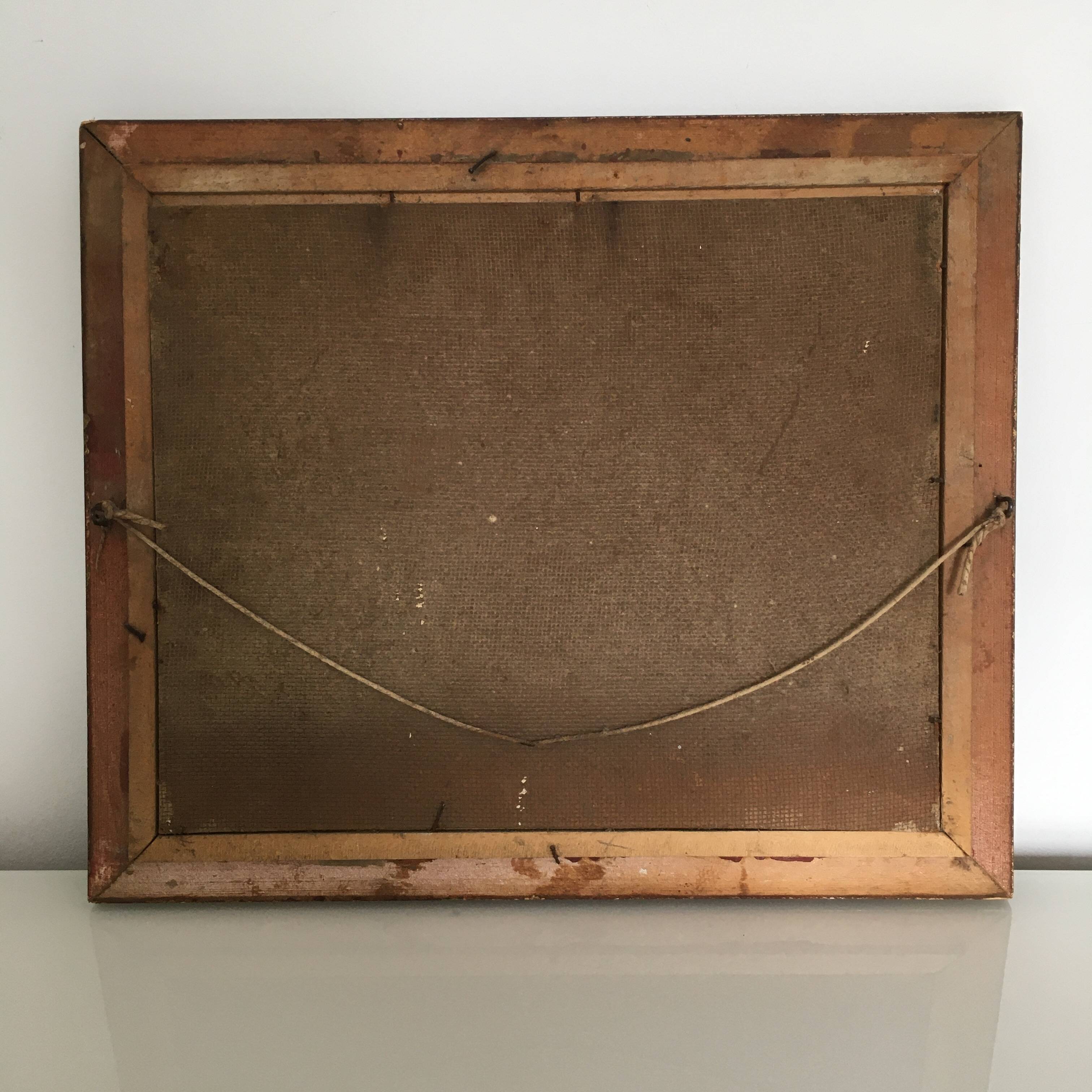 Painting of the seaweed harvesters in Penmarch