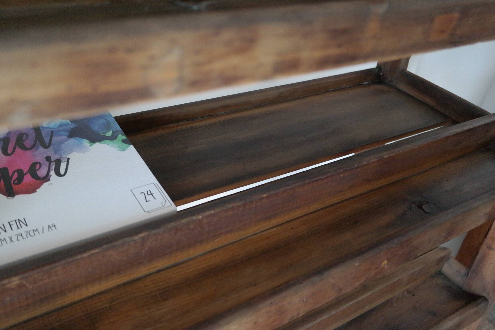 Vintage rolling shelf craft furniture