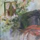 Oil on canvas signed F. Fosso, depicting a man pulling a cart.