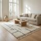 Large graphic Moroccan rug