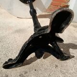 Old Parisian bistro table pedestal table